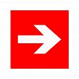 Знак F01-01. "Направляющая стрелка"